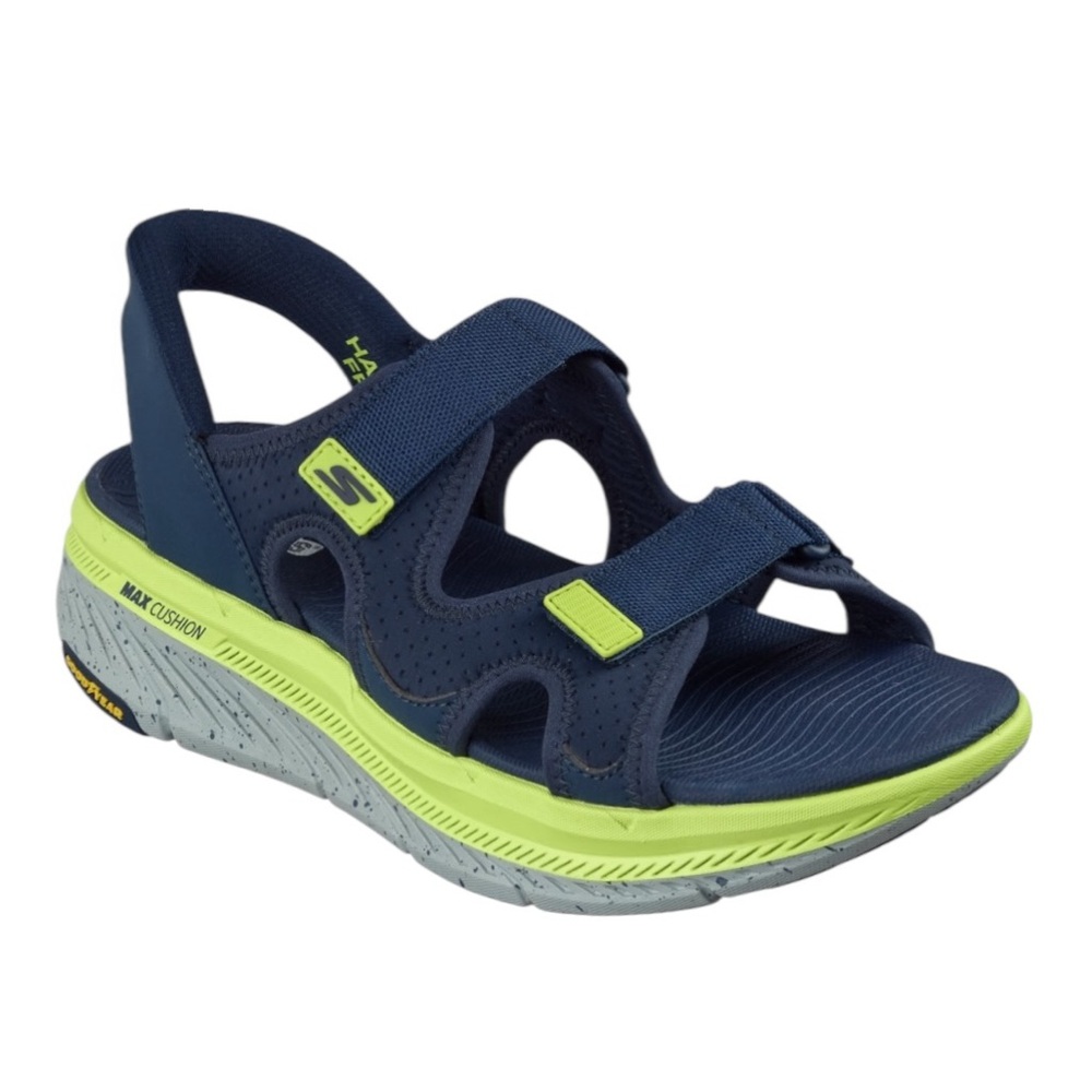 Skechers Navy and Lime Green Sport Sandal